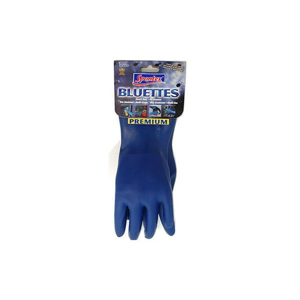 Blue Spontex  Neoprene  Gloves  Small  2 pc 
